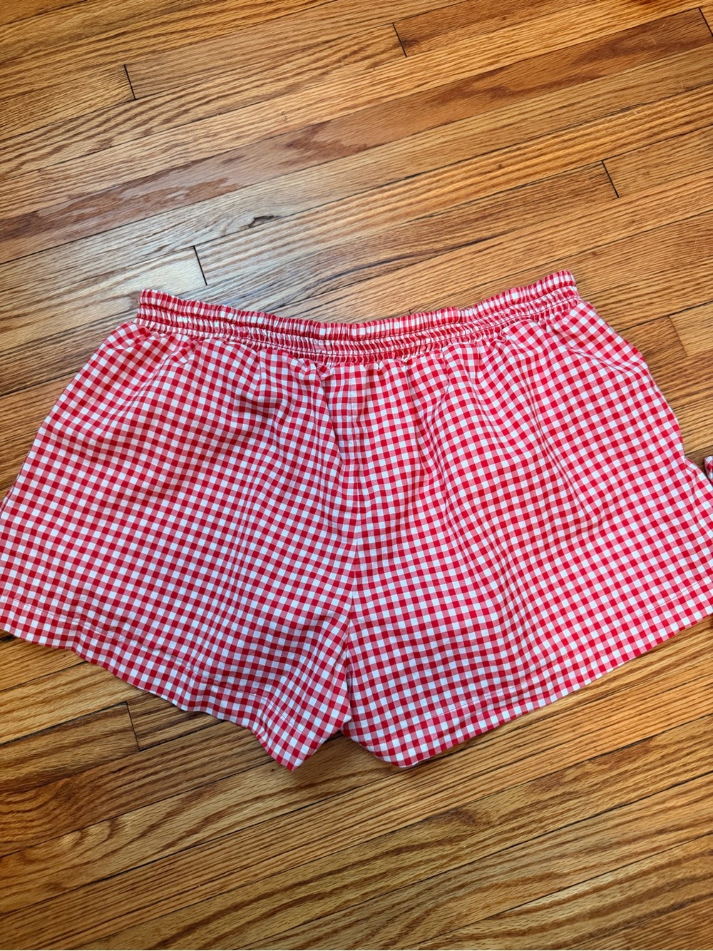 Wild Fable Red Gingham Elastic-Waist Shorts - Picture 4 of 10